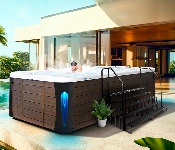 Calspas hot tub being used in a family setting - San Francisco